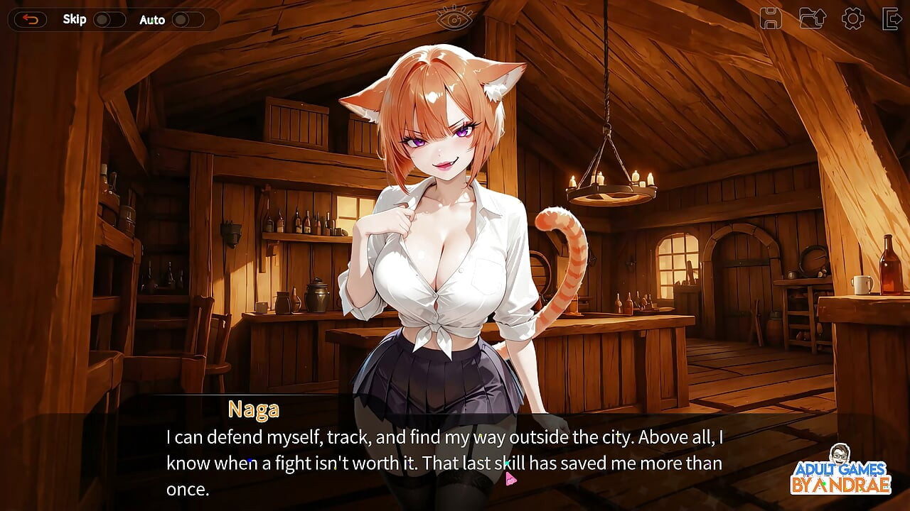 我自己的 Neko 女孩后宫游戏第 1 部分 - 与 Naga 肛交