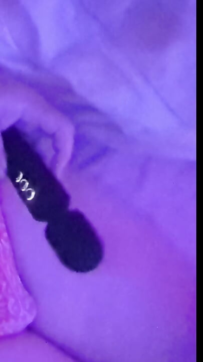 Trans girl moans while using her vibrator