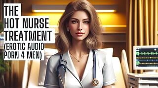 Tratamiento de enfermera caliente (fetiche versión completa en mi sitio real asmr hfo joi audio erótico para 4 hombres)