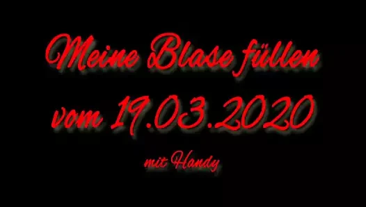 Pump porn video – xH_Handy_Mein Fill the bladder from 19.03.20