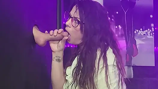 Gloryhole Jade Is Sucking Damon