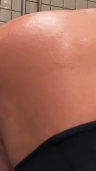 Dildoing and cum in shower. | Clip 1