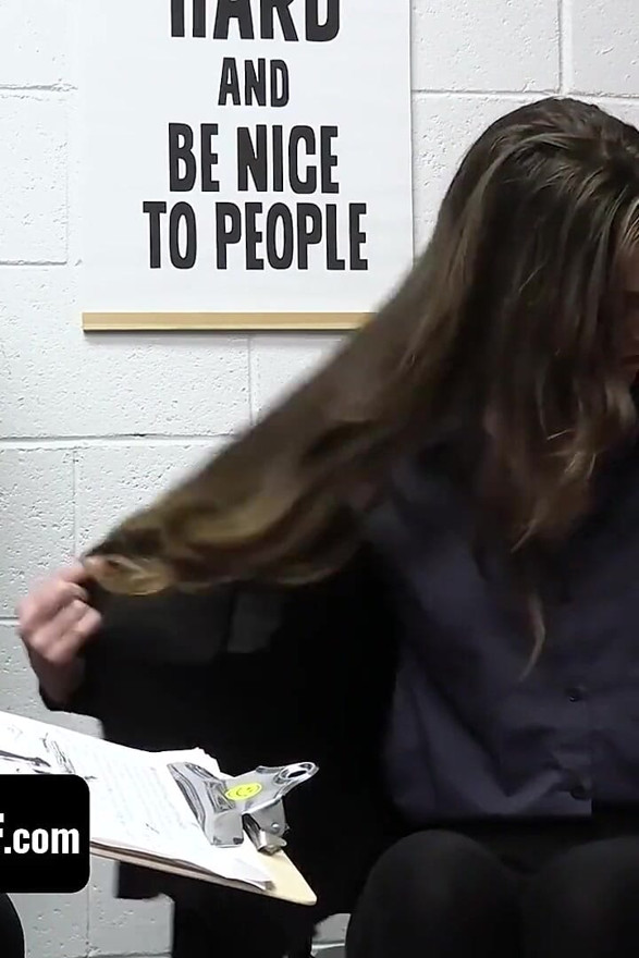 Busty shoplyfter mylf breaks the law and gets dominated by security officer in the backroom