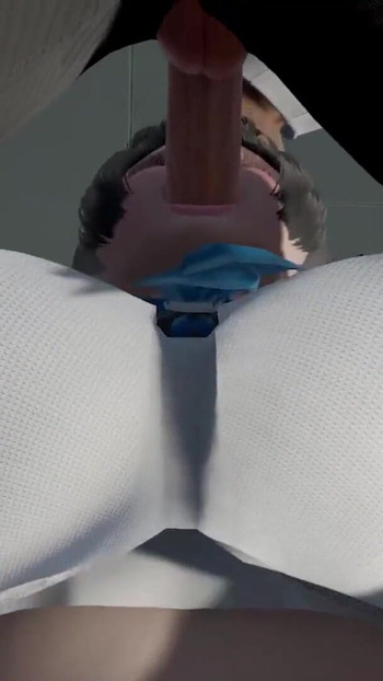 Key moment from "Big Breasted College Student sucks Professor's Cock to pass"