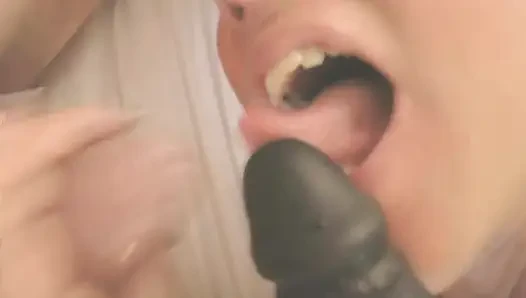 Swemature on the ferry Cinderella, playing with dildos, getting double, cock in anal and dildo in pussy, sucking my black dildo.
