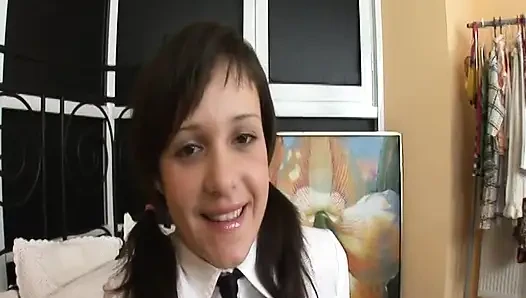 Darkhaired College Girl Irene Enjoys Being Navigated the Windward Passage