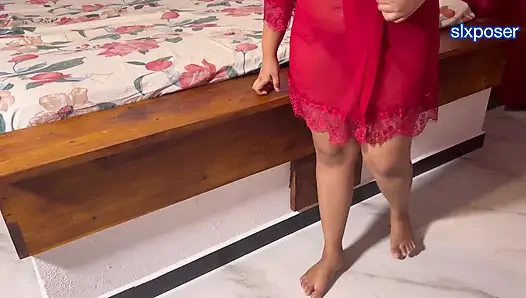 Hot Aunty Let Me in When Stepfather Is Not Home & Sucks My Cock Like a Slut