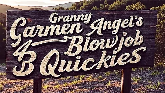 Nenek carmen: si cewek hot rambut pirang lagi asik nyepong kontol!