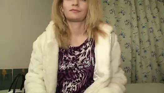 Skinny slut loves touching her wet pussy