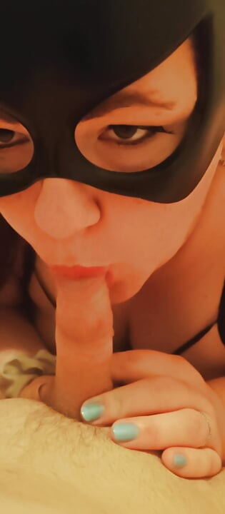 BBW Milf xMaskedMomWifex Blowjob Up To