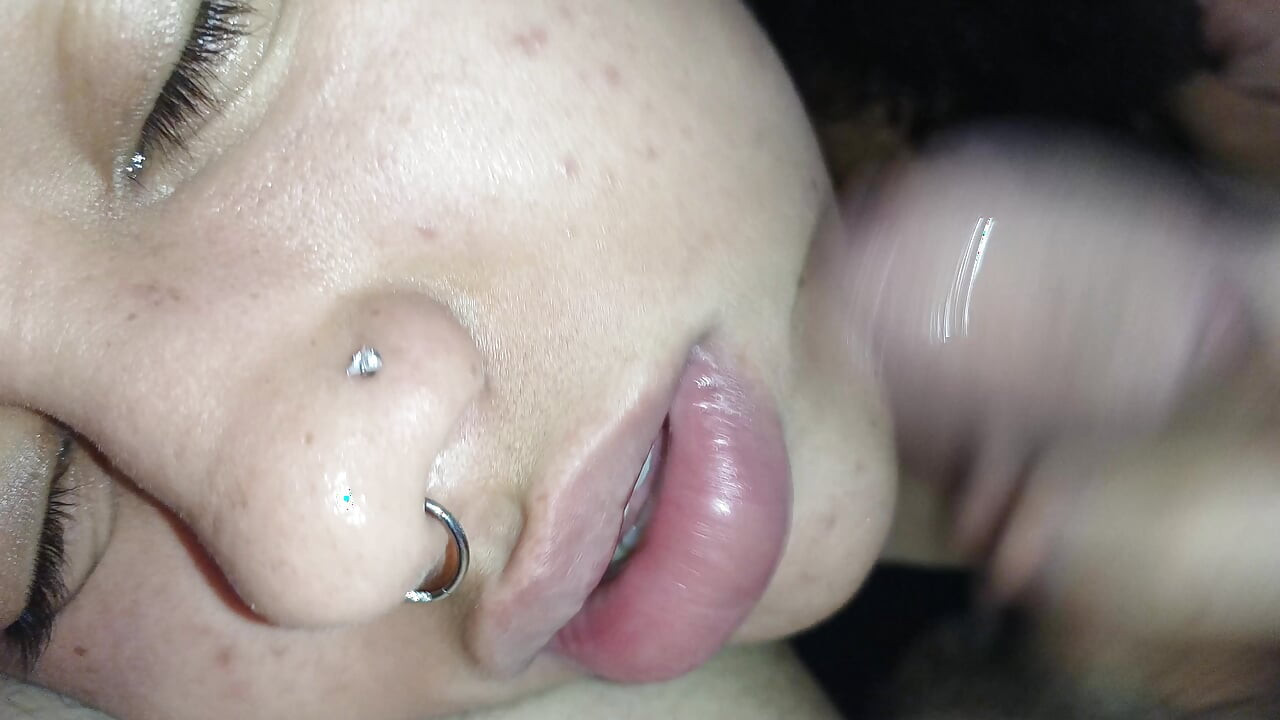 CREAMPIE ON HER SLUT FACE, SHE LOVES IT