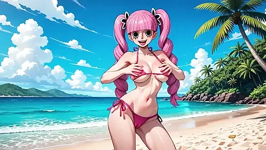 One Piece Babes - One Piece female characters dancing in bikini topless and nude