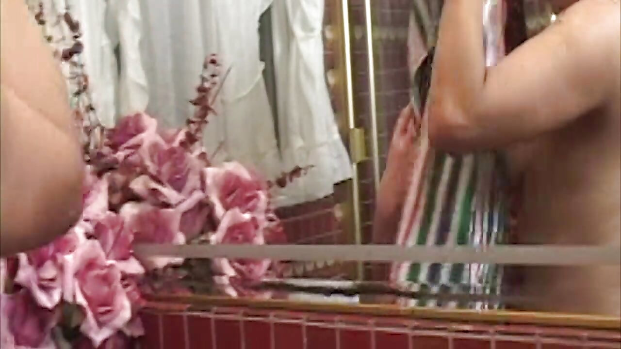 Bollard Grinding Slut Drools in Lesbian Shower Orgy