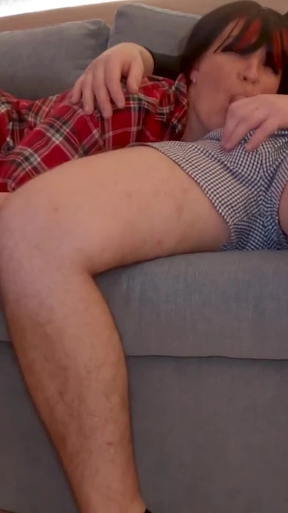 Iconic moment from "StepSon & StepMom Share a Couch"