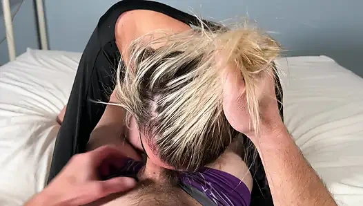 I Offer Her My Mouth, Like a Slut Stepmom. I Love Having My Throat Fucked and Filled with Sperm Like a Whore