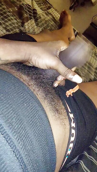 Extremely Large Big Black Cock Jacking It
