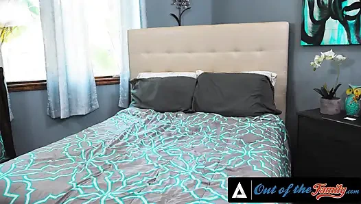 OUT OF THE FAMILY - Aria Lee Caught Fingering Again So Stepdad Spanks And Fucks Her Hard