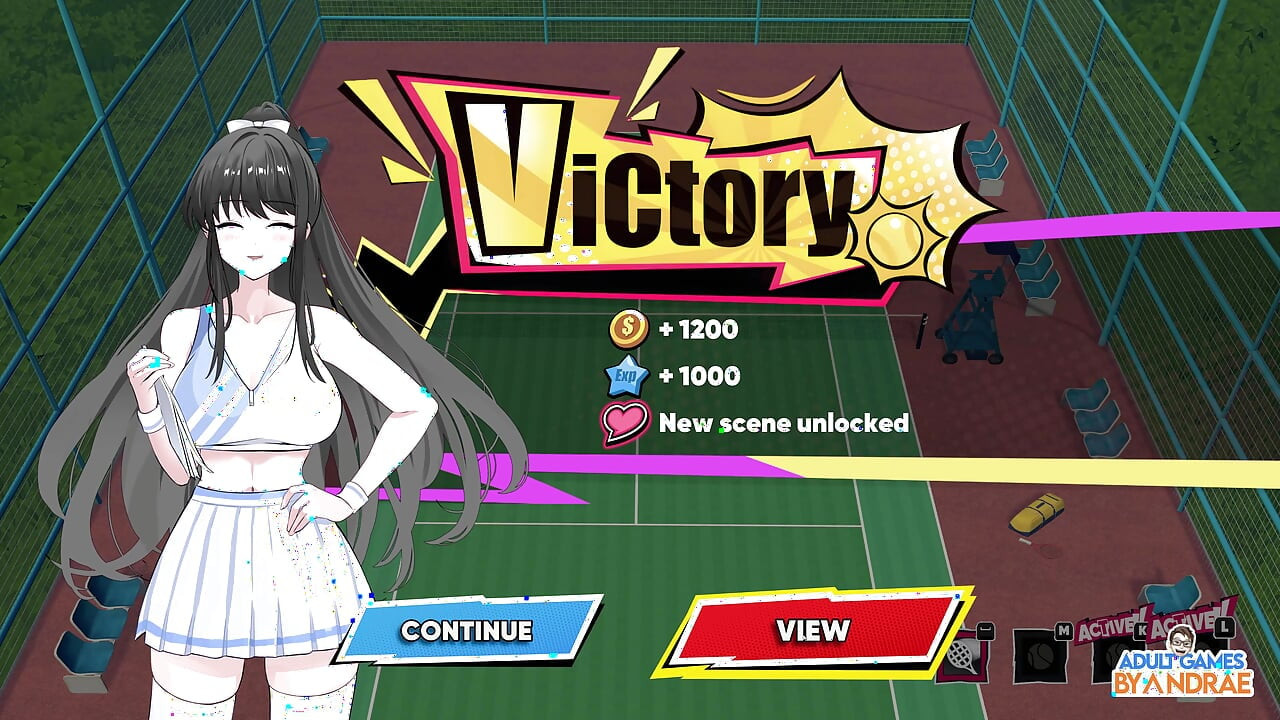 Épisode 15 : Scènes hentai avec Kim, Bridget et Sania - Academy Love Saga : Tennis Angels Ex