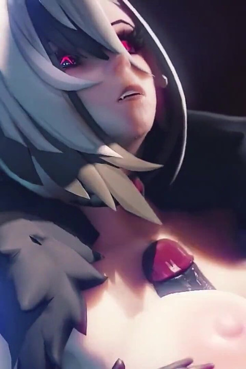 Arlecchino Fucks a Big Hilichurl Cock with Her Huge Tits 3D Paizuri Animation Genshin Impact