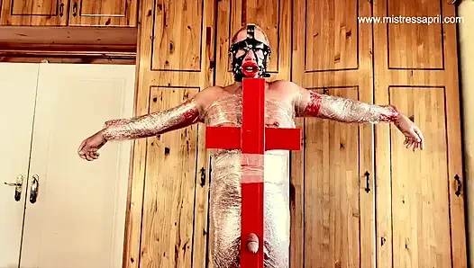 Dominatrix sahibe April köle kurban