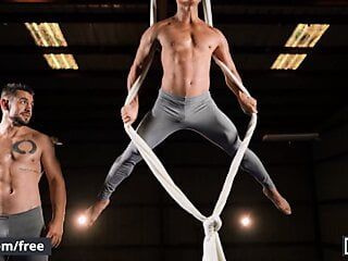 Dante Colle Fucks Dale Missionary While Dale Suspends In Midair With The Aerial Silks - Men