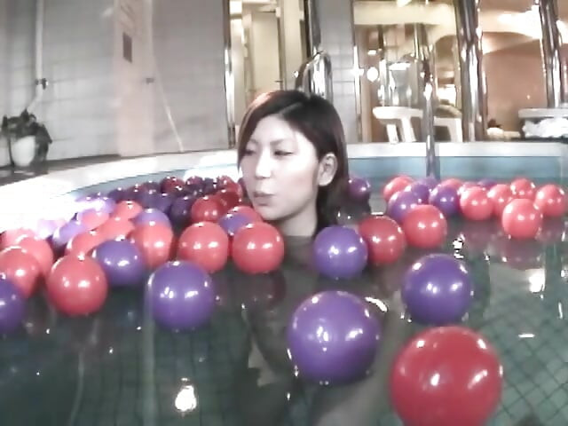 수영장에서 일본 세션