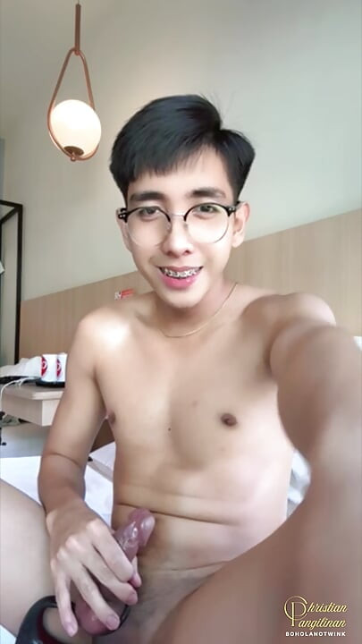 Filipino Boy Oiled Body, Nude Tiktok Dance, Playing with Ass Toys Until He Cum