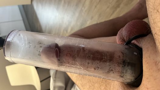 Pump Session at Hotel . Horny fat cock