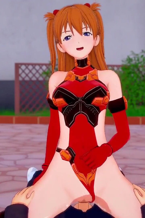Asuka cowgirl : Neon Genesis Evangelion hentai parody