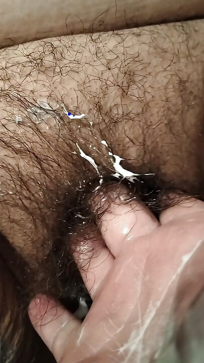 Foot job then fingering my wife