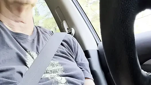 Daddy Jerks in While Driving