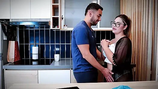 A Good and Quick Fuck with My Stepbrother-in-law in My Boyfriend's Bed When We Are Alone