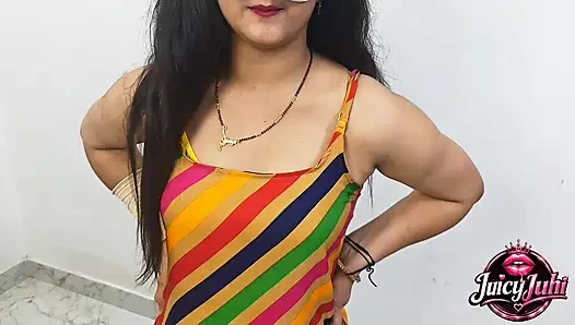 Desi horny stepmom gets hardcore fuck by stepson and takes cum in her hot pussy while talking dirty