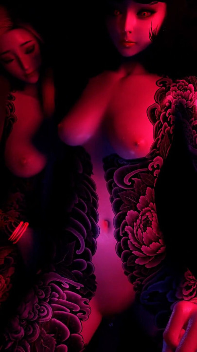 Oni Sisters Lap Dance Sex Pov (Japanese Demon) | Clip 1