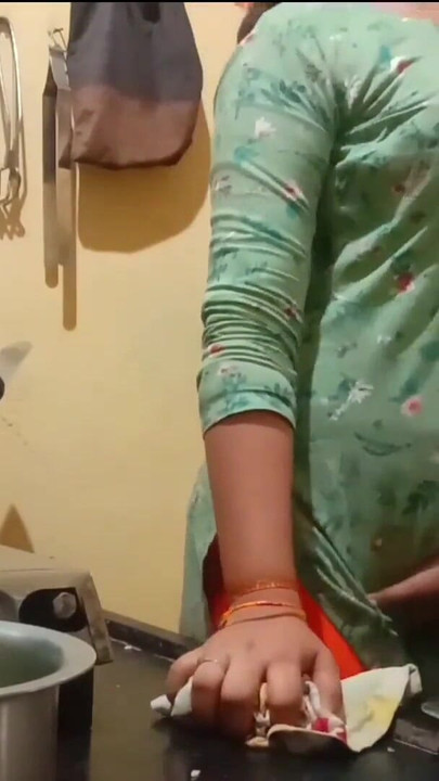 Powerful moment from "Indian hot wife got fucked while cooking in kitchen"