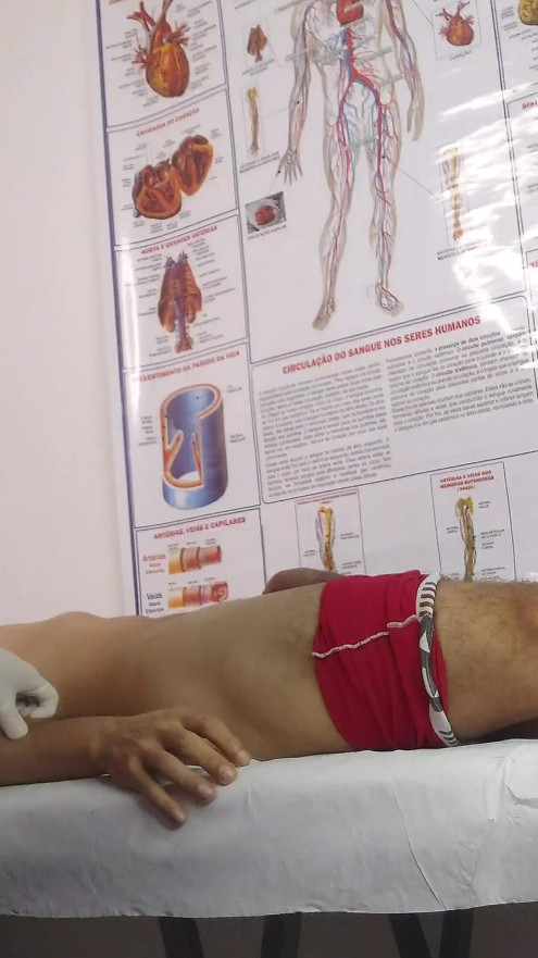 Nurse has her first patient with an erection! | Clip 1
