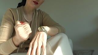 Stepmother Shows Her Watches, Watch Cock Masturbate and Cum