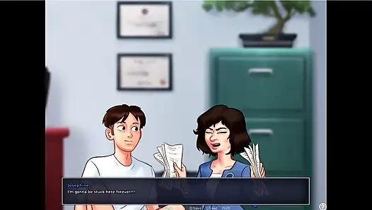 Summertime saga - Eva hat ihr baby ... Johannes fickte Maria, während tony da war