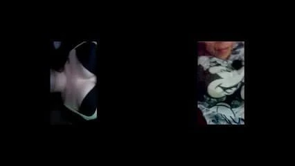 Girl from Brazil playing with her boobs on cam.
