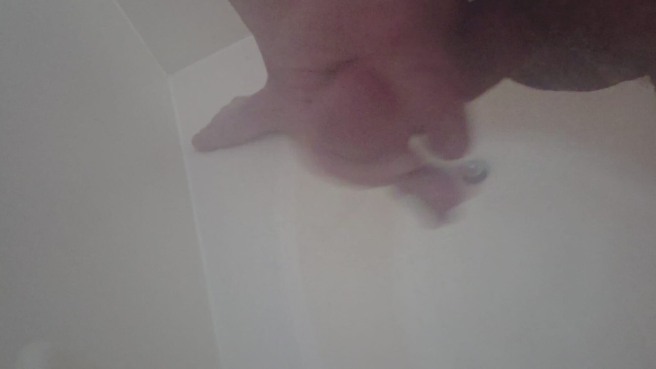 Cumming in shower. Felt good