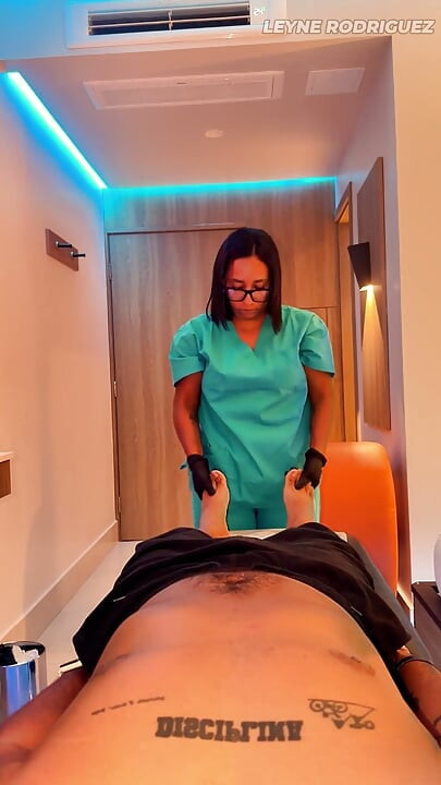 POV Sensual Latina Massage - χαλαρωτική μουσική, HJ & φινίρισμα πίπας