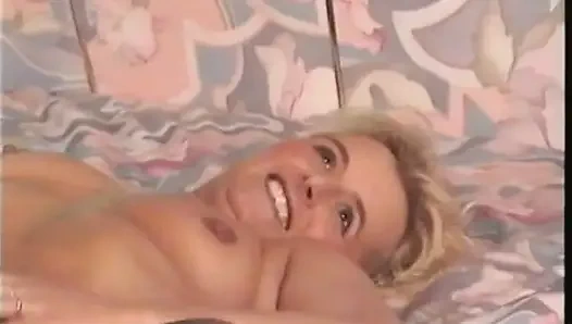 Slutty blonde pussy toying solo and sucking dick at casting
