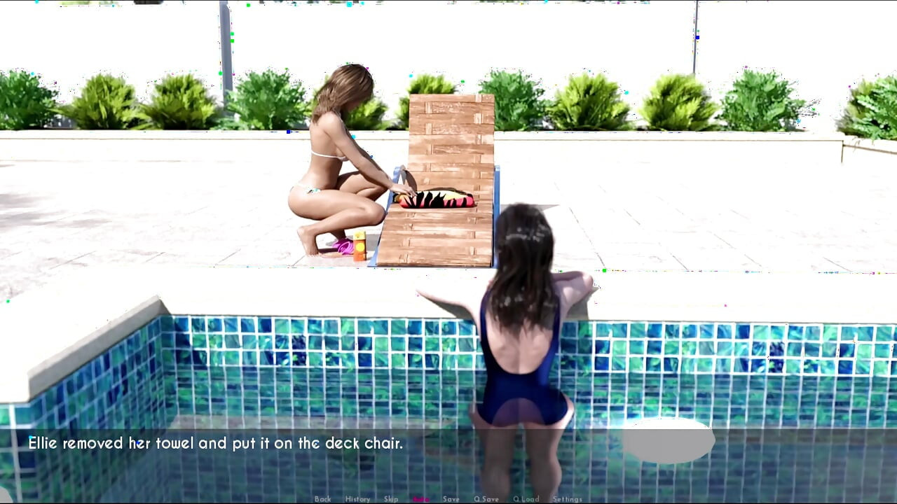 اليوم 3 - مجاني - الجزء 3 - قضيت إيلي وصوفيا وقتا رائعا في حمام السباحة