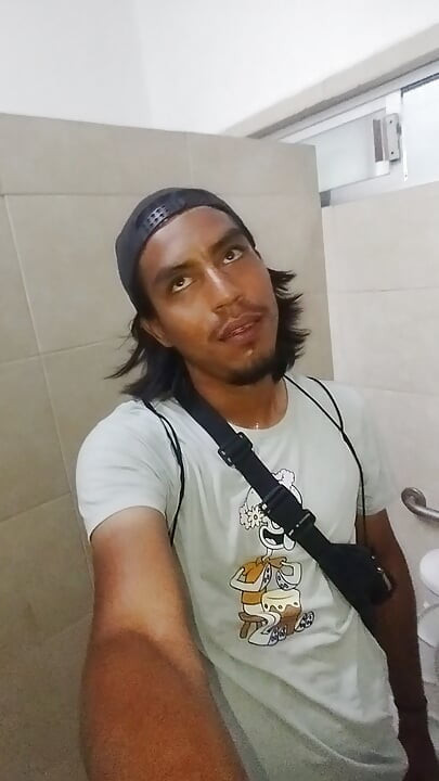 Caressing the Beautiful Cock in the Public Bathroom