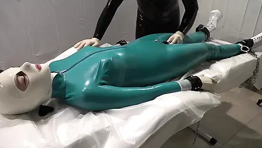 An amateur bothers a dominatrix, cum ower neck, life bug