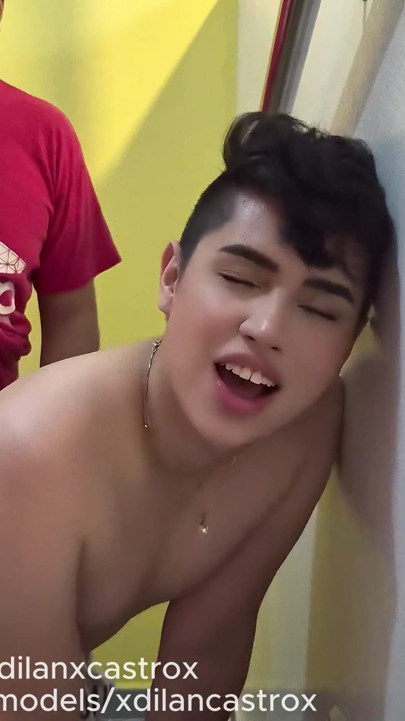 BEAUTIFUL HAIRLESS TWINK GETS FUCKED BAREBACK BY HAIRY HETERO MARRIED AND ENDS UP FULL OF CREAMPIE CUM. | Clip 1