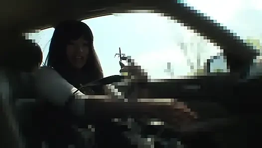 Small tits Japanese teen picked up on the street