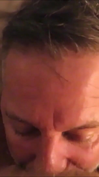 Epic moment from "Crotchonfire gags a silver daddy stud on the ginger root"