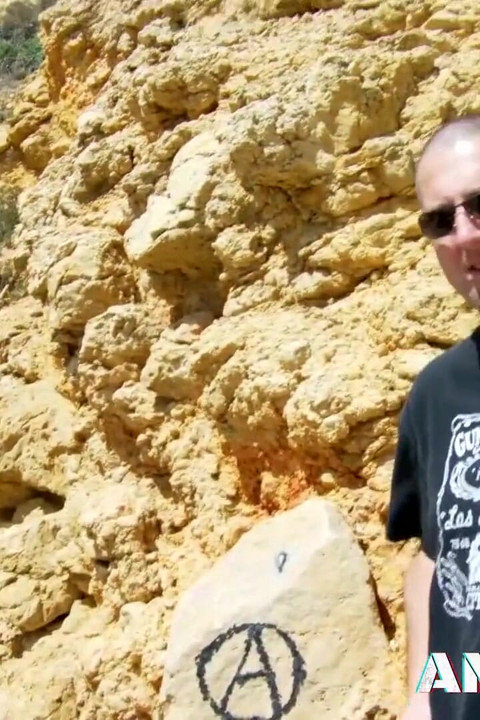 Fucking blonde small tits teen Dulce Chicki besides a car