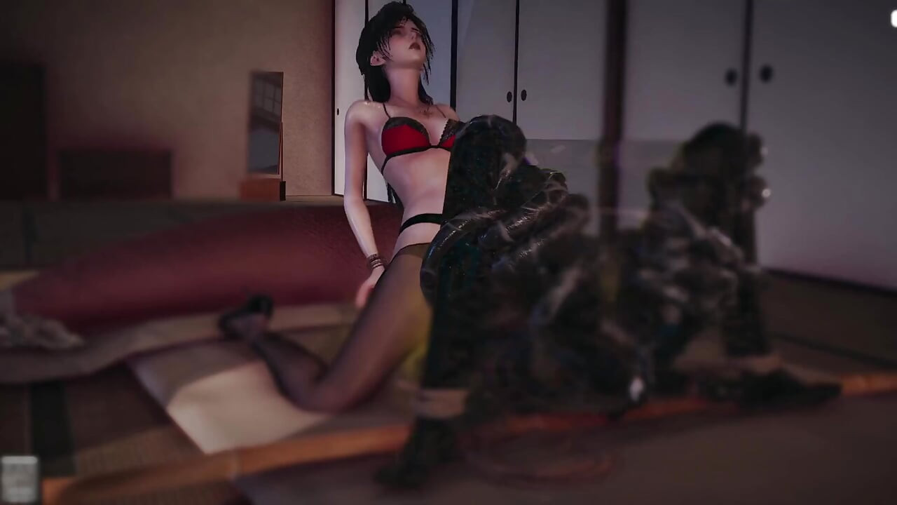 B025 Asyalı güzel çadırbondage köle yüze oturuyor, osuruyor, anal yalama